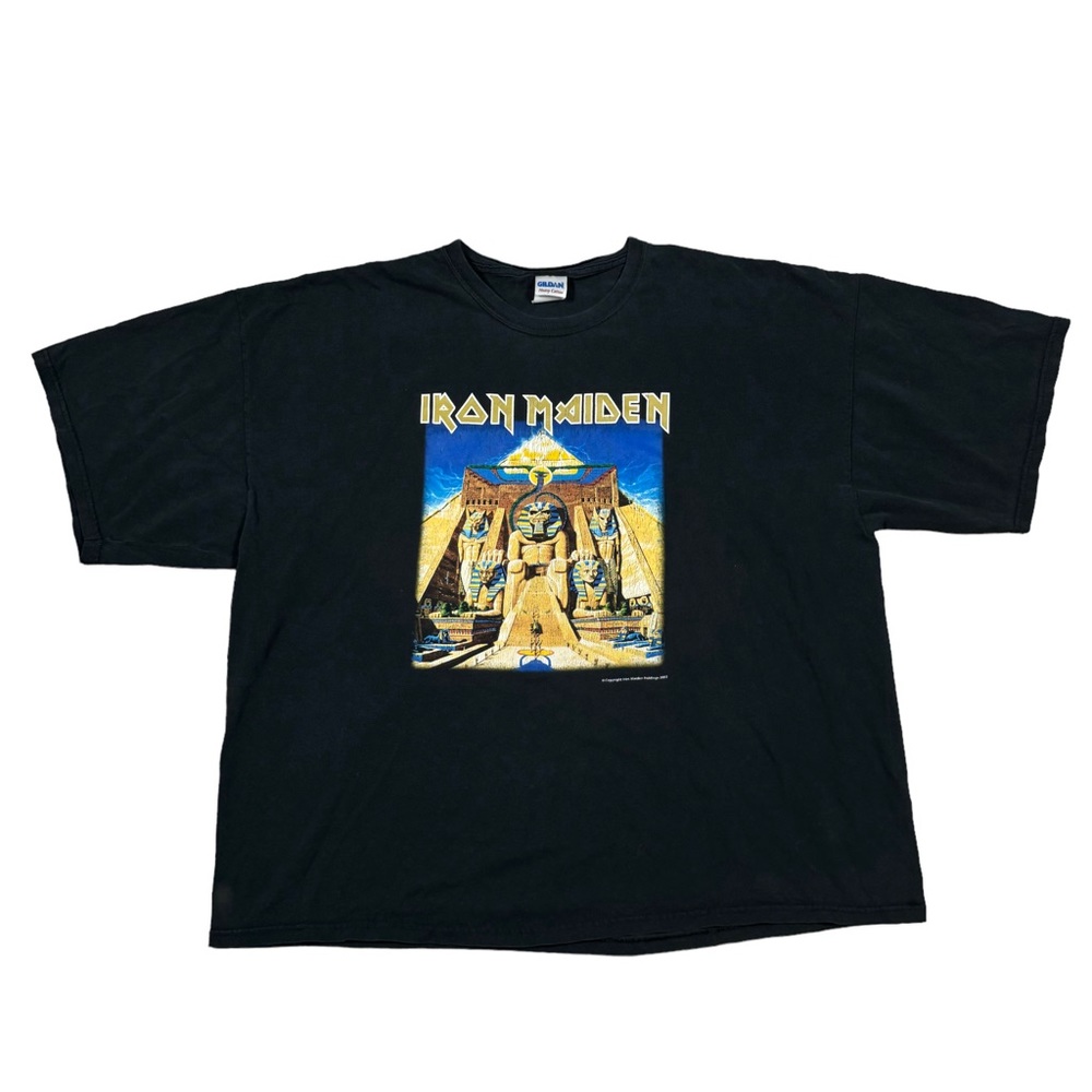 Vintage Y2K Iron Maiden World Slavery Tour Black T-Shirt Men's‎ Sz 3XL